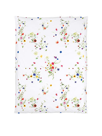 CHRISTIAN FISCHBACHER | Funda nórdica de satén FLEURS VOLANTES 140x200cm Flores silvestres