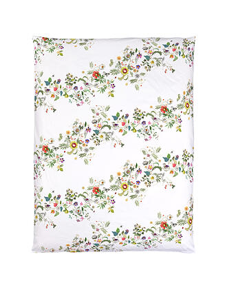 CHRISTIAN FISCHBACHER | Funda de almohada de satén GARLAND 70x90cm Blanco/Flores