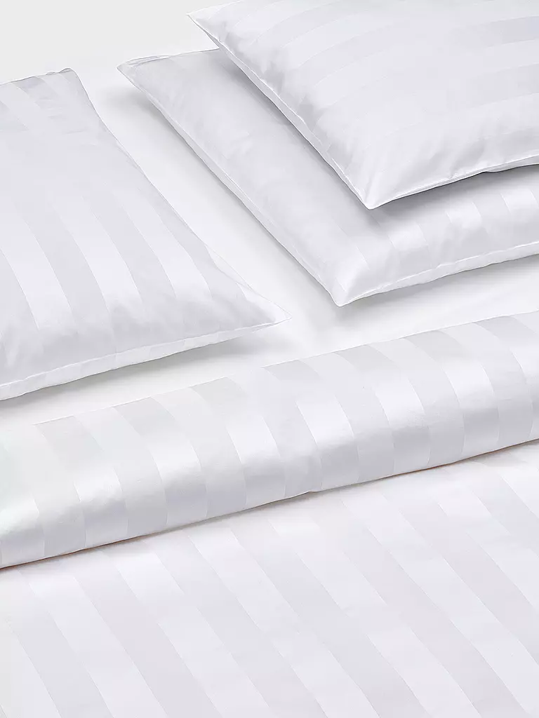 CHRISTIAN FISCHBACHER | Funda de almohada de satén 70x90cm Broadway Blanco | Blanco