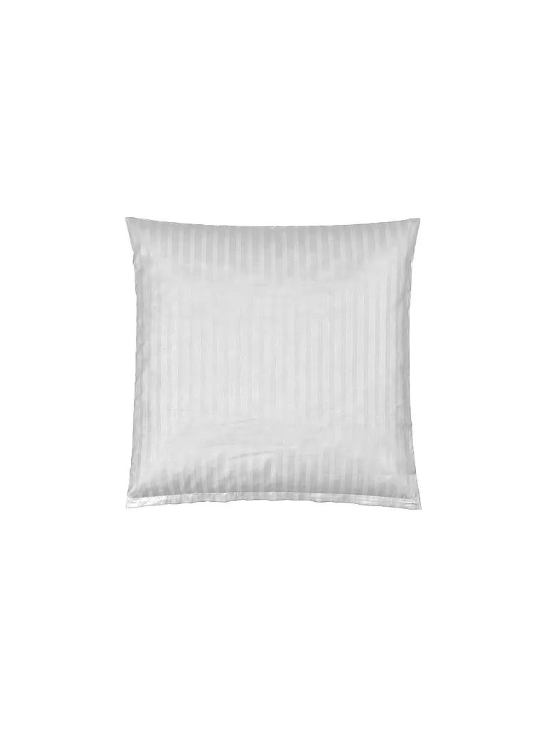 CHRISTIAN FISCHBACHER | Funda de almohada de satén 70x90cm MANHATTAN Gris plata | Plata