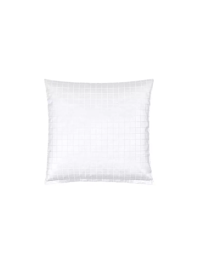 CHRISTIAN FISCHBACHER | Funda de almohada de satén 70x90cm TIMES SQUARE Blanco | Blanco