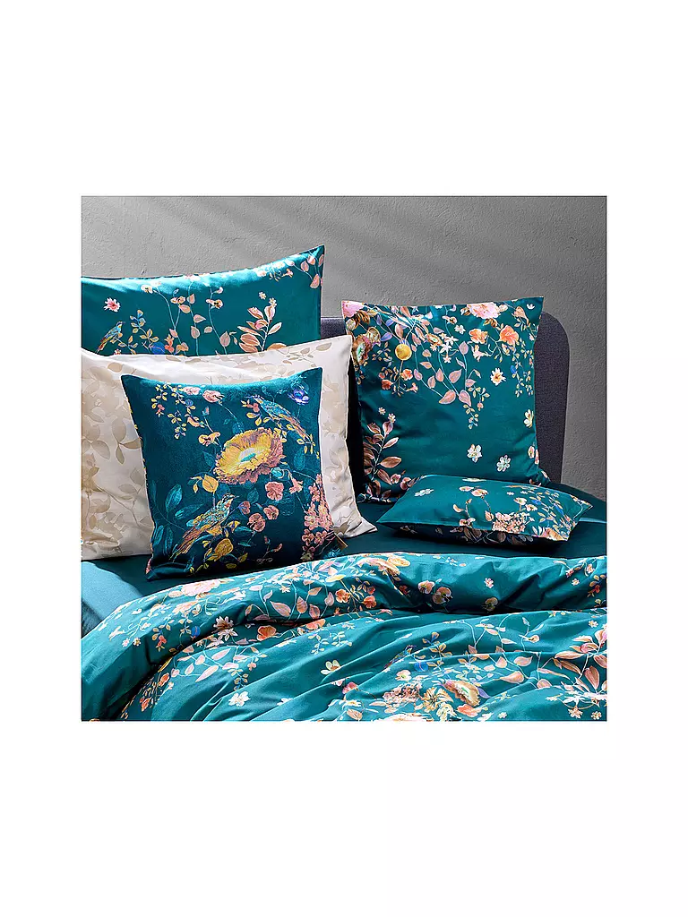 CHRISTIAN FISCHBACHER | Funda de almohada de satén FANTASIA 70x90cm Petróleo | Petróleo