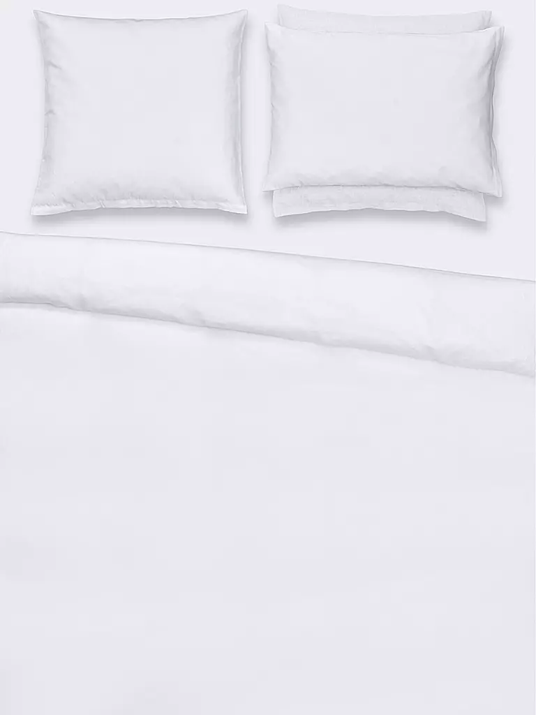 CHRISTIAN FISCHBACHER | Funda de edredón de satén 140x200cm Blanco | weiss