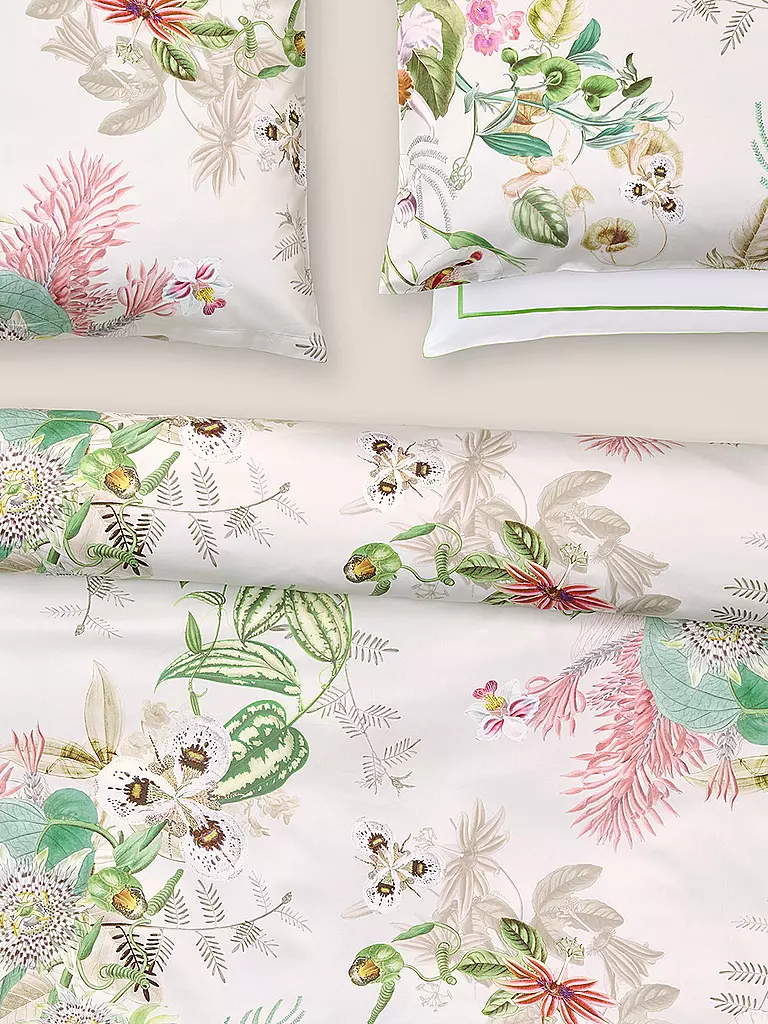 CHRISTIAN FISCHBACHER | Funda nórdica de satén BOTANIC 140x200cm Blanco | 