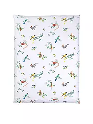 CHRISTIAN FISCHBACHER | Funda nórdica de satén HAIKU NOUVEAU 140x200cm Blanco/Pájaro | Blanco