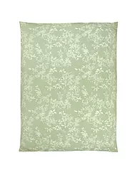 CHRISTIAN FISCHBACHER | Funda nórdica de satén LEAVES VERSO 140x200cm Verde | Verde claro