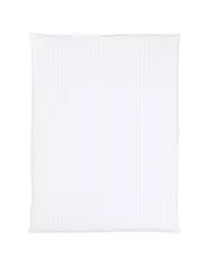 CHRISTIAN FISCHBACHER | Funda nórdica de satén MANHATTAN 140x200cm Gris plateado | Blanco