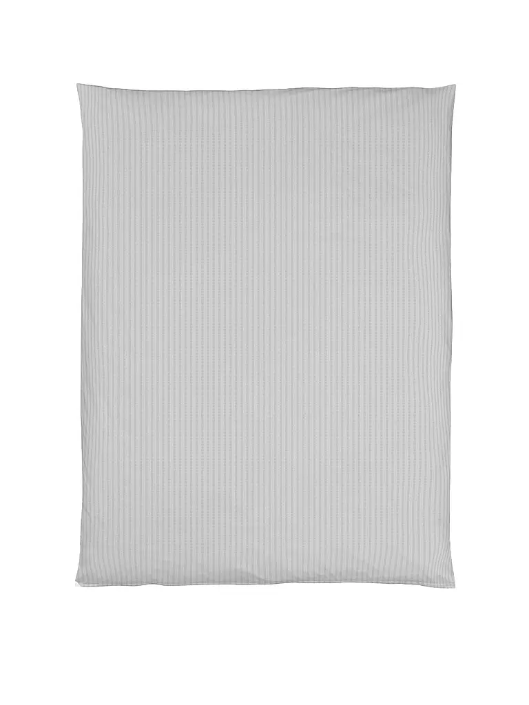 CHRISTIAN FISCHBACHER | Funda nórdica de satén MANHATTAN 140x200cm Gris plateado | Plata