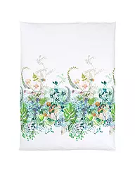 CHRISTIAN FISCHBACHER | Funda nórdica de satén SPRING BREEZE 140x200cm Blanco/Flores | Blanco