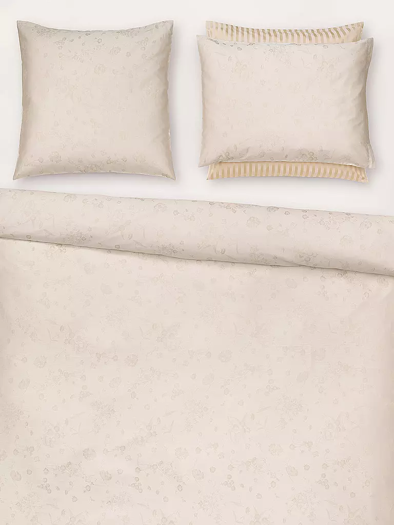 CHRISTIAN FISCHBACHER | Funda nórdica Jacquard FIORI PASTELLO 140x200cm Ivory | Beige