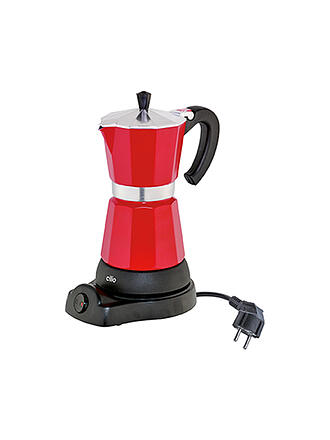 CILIO | Espressokocher "Classico" eléctrica roja (6 tazas)