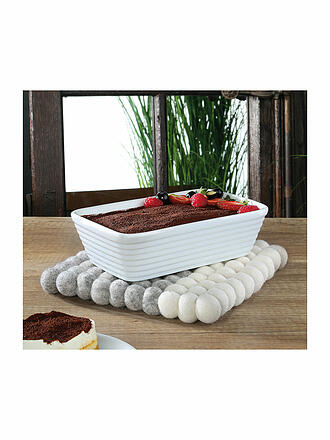 CILIO | Posavasos LANA DUE Lana Gris-Blanco