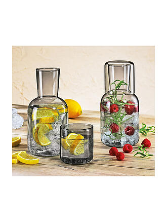 CILIO | Jarra de agua con vaso LORENZO 750/200ml Borosilicato Gris