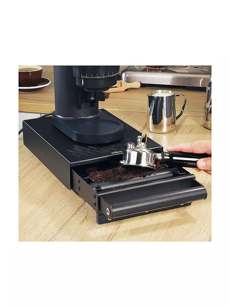 CILIO | Cajón para posos de café BARISTA Acero inox. Negro | 