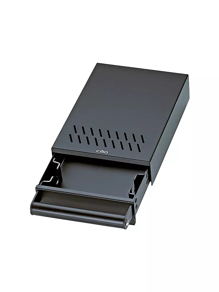 CILIO | Cajón para posos de café BARISTA Acero inox. Negro | 