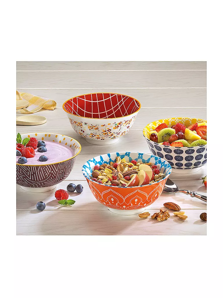 CILIO | Cuenco para postre - Bowl AMICI 15,5cm Flores | Multicolor