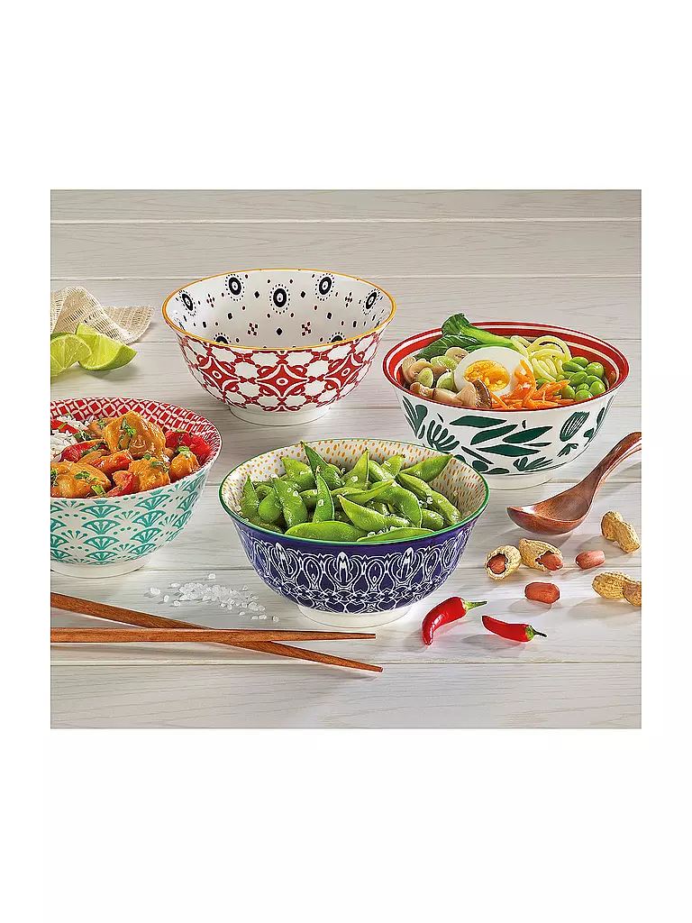 CILIO | Cuenco para postre - Bowl AMICI 15,5cm Hojas | Multicolor