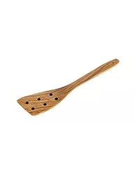CILIO | Espátula de madera de olivo "Toscana" 30cm (perforada) | Marrón