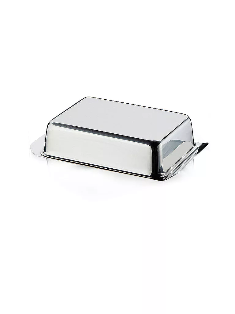 CILIO | Mantequillera para nevera de 16x10 cm | Plata