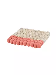 CILIO | Posavasos LANA DUE Lana Gris-Blanco | Coral