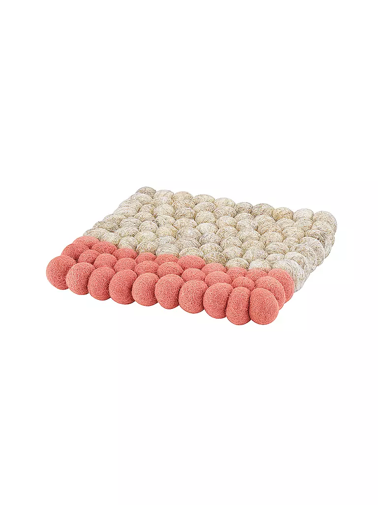 CILIO | Posavasos LANA DUE Lana Beige-Coral | Coral