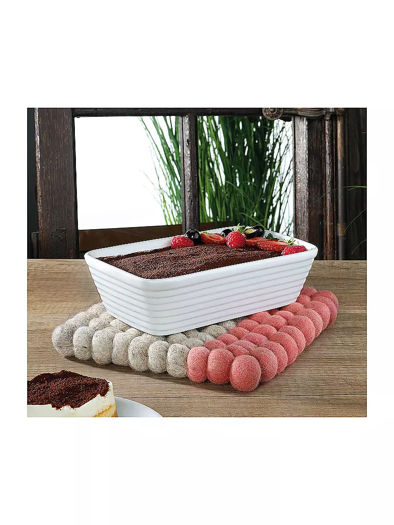 CILIO | Posavasos LANA DUE Lana Beige-Coral | Coral