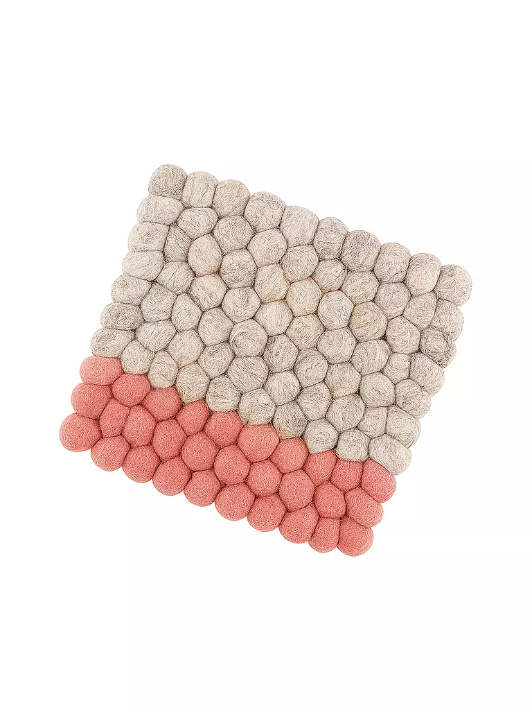 CILIO | Posavasos LANA DUE Lana Beige-Coral | 