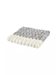 CILIO | Posavasos LANA DUE Lana Gris-Blanco | Gris claro