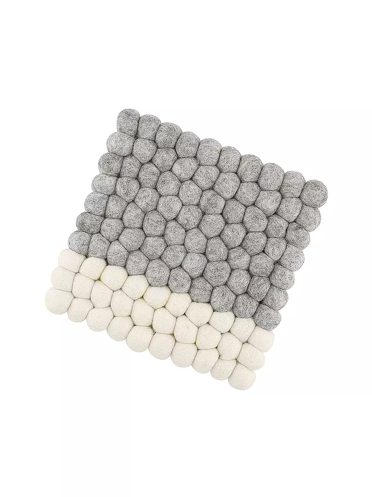 CILIO | Posavasos LANA DUE Lana Gris-Blanco | 