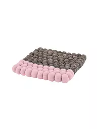CILIO | Posavasos LANA DUE Lana Gris-Blanco | Rosa