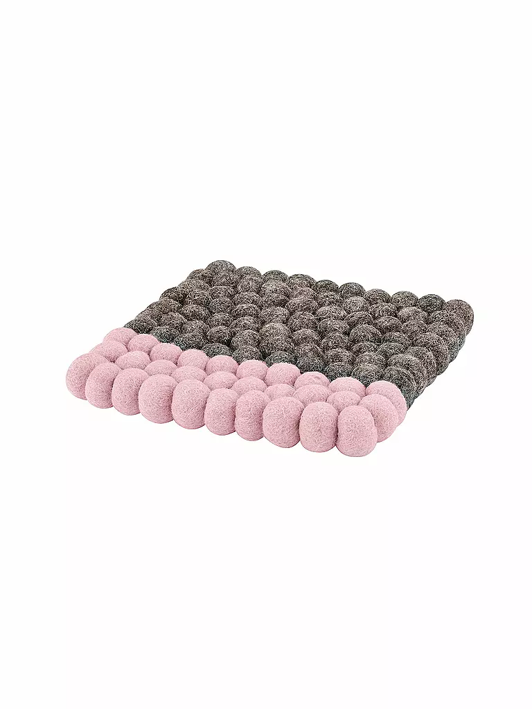 CILIO | Posavasos LANA DUE Lana Marrón-Rosa | Rosa
