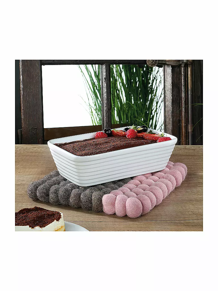 CILIO | Posavasos LANA DUE Lana Marrón-Rosa | Rosa