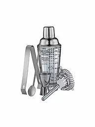 CILIO | Set de bar para cócteles COSMOPOLITAN de 5 piezas | Plata
