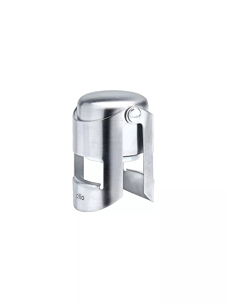 CILIO | Tapón de champán plegable 5,5 cm | Plata