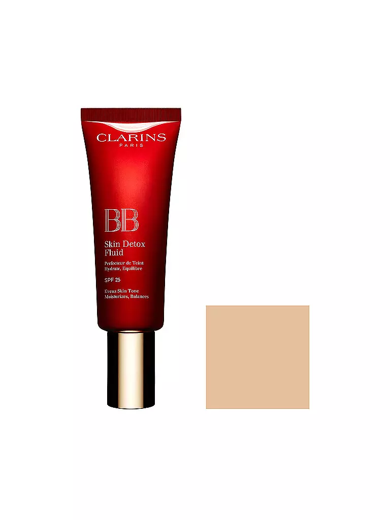CLARINS | Crema facial - BB Skin Detox Fluid SPF25 (01 Light) | Camel