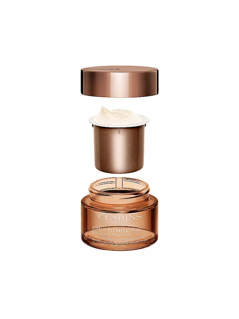 CLARINS | Crema facial - Extra-Firming Nuit [COLLAGEN]³ TECHNOLOGY Crème Toutes Peaux Recambio 50ml | Sin color
