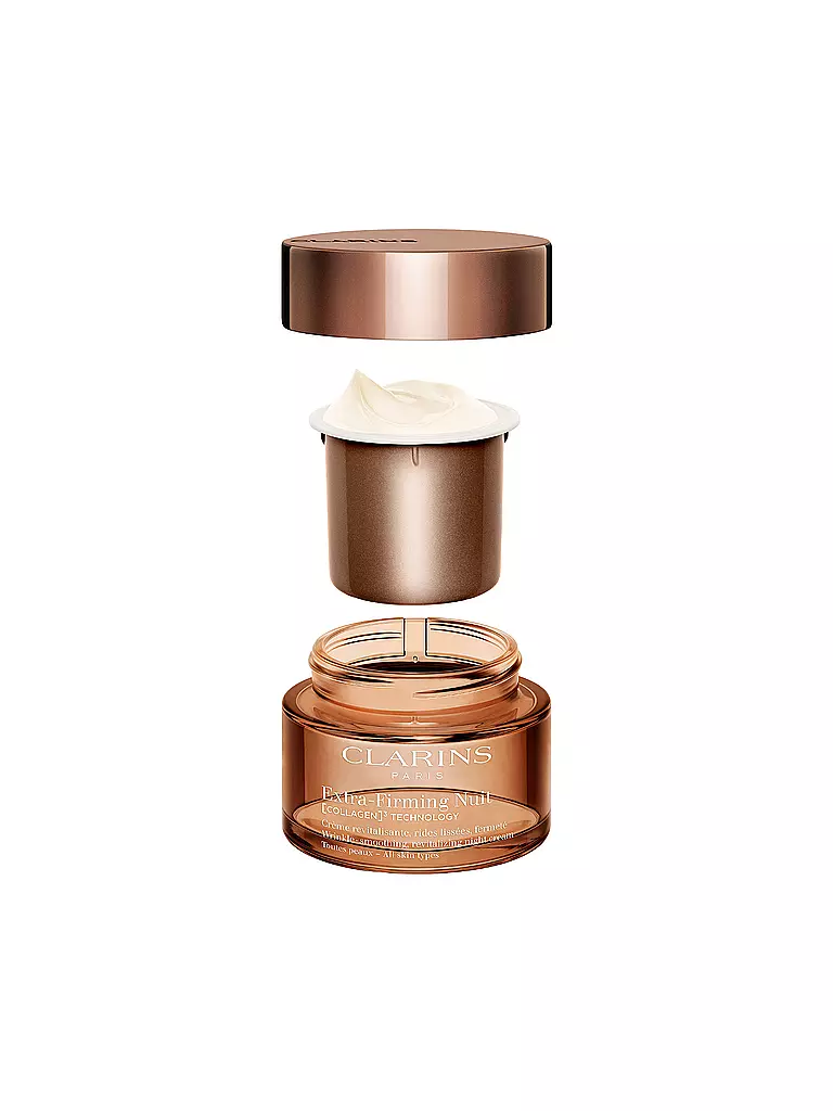 CLARINS | Crema facial - Extra-Firming Nuit [COLLAGEN]³ TECHNOLOGY Crème Toutes Peaux rellenable 50ml | 