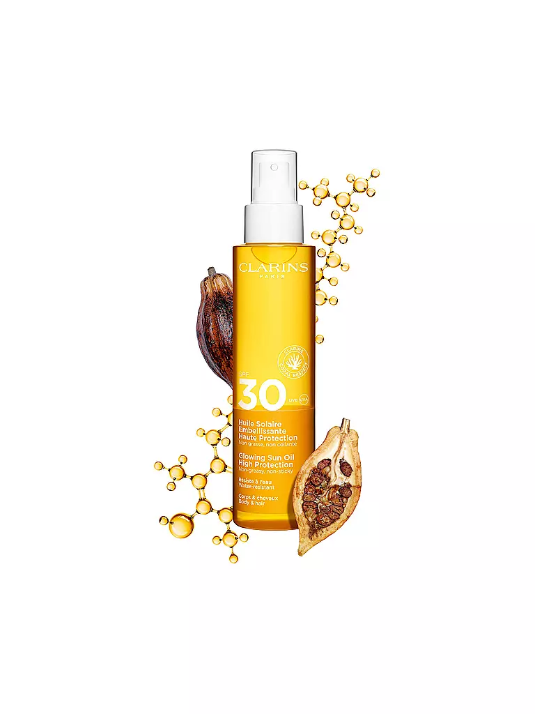 CLARINS | Cuidado solar - Huile Solaire Embellissante Haute Protection SPF 30 150ml | Sin color