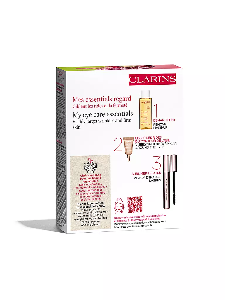 CLARINS | Geschenkset - Wonder Perfect 4D Mascara Set 50ml / 8ml / 3ml / 0,9ml | Sin color