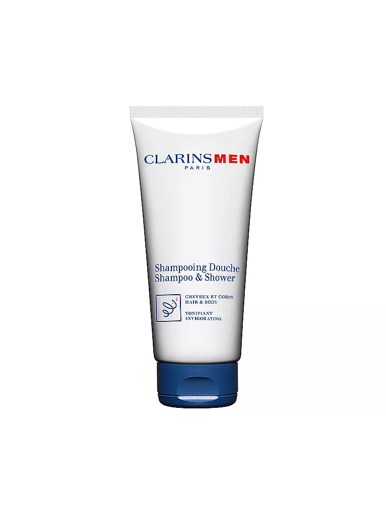 CLARINS | Men - Shampooing Douche - Champú revitalizante para cuerpo y cabello 200ml | Sin color