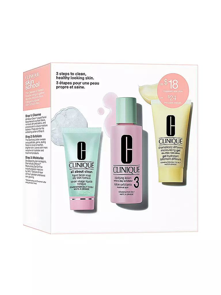 CLINIQUE | Set de regalo - Intro Kit Tipo de piel 3 Set 2x30ml / 60 ml | Sin color