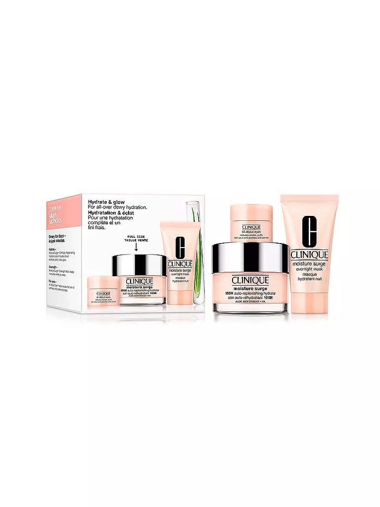 CLINIQUE | Set de regalo - Set de cuidado de la piel Hydrate + Glow 50ml / 30ml / 5ml | Sin color