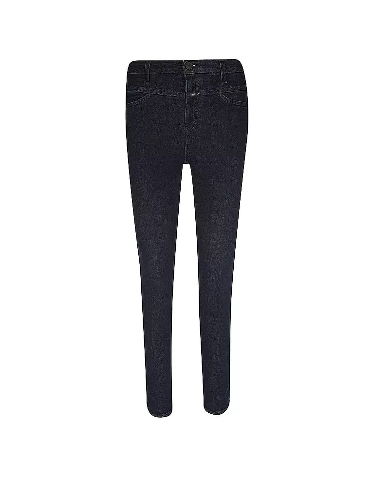 CLOSED | Jeans de Tiro Alto Corte Skinny 7/8 Pusher | dunkelblau