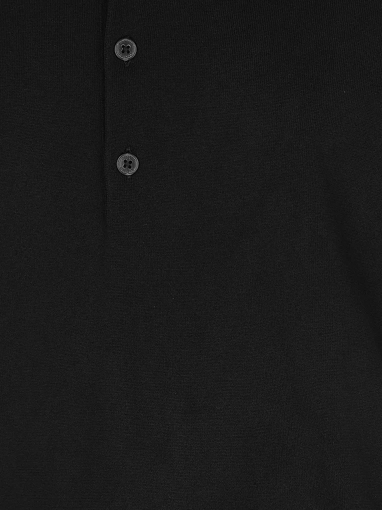 CLOSED | Strickpoloshirt  | Negro
