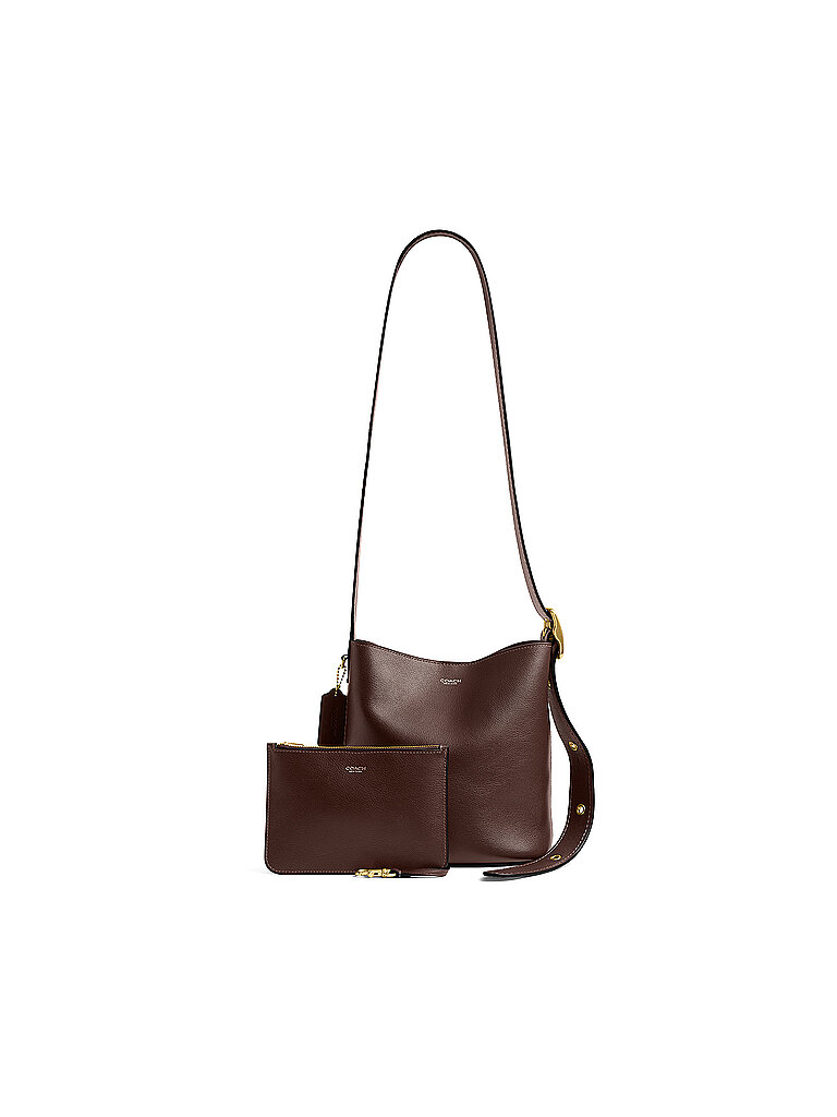Bolso de cuero - Bolso tipo bombonera BLEECKER 21 marrón