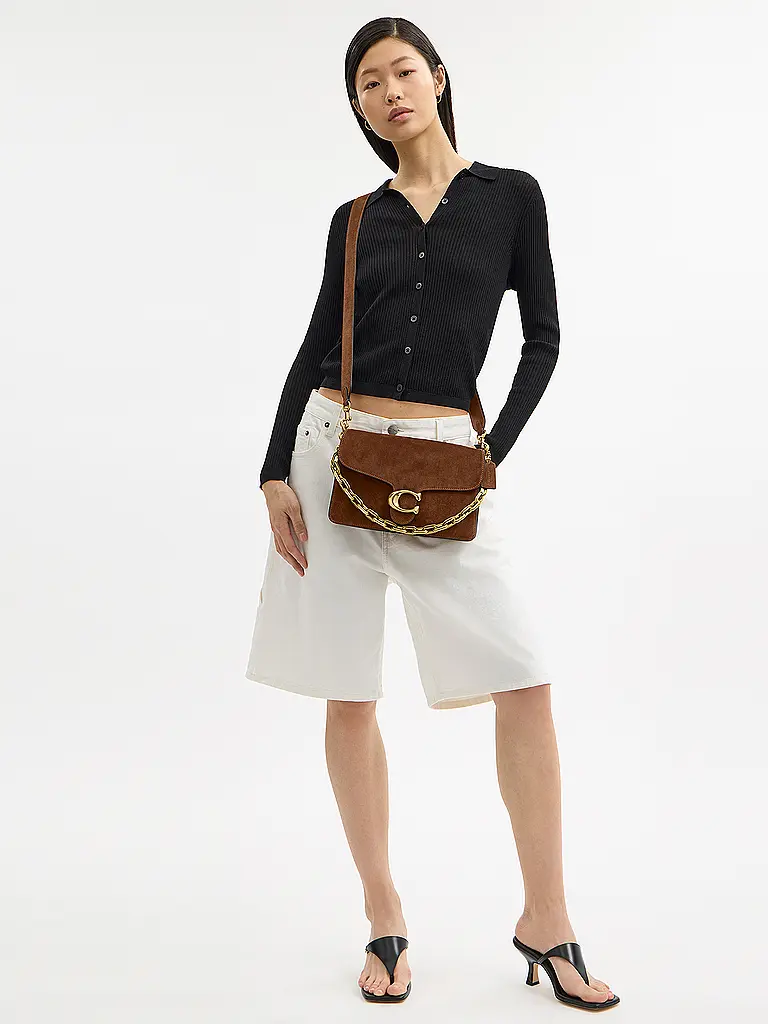 COACH | Bolso de cuero - Bolso bandolera TABBY | Marrón