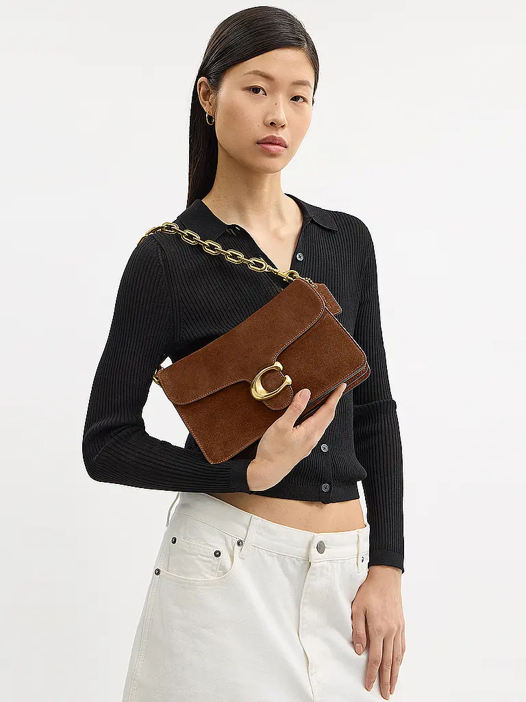 COACH | Bolso de cuero - Bolso bandolera TABBY | Marrón