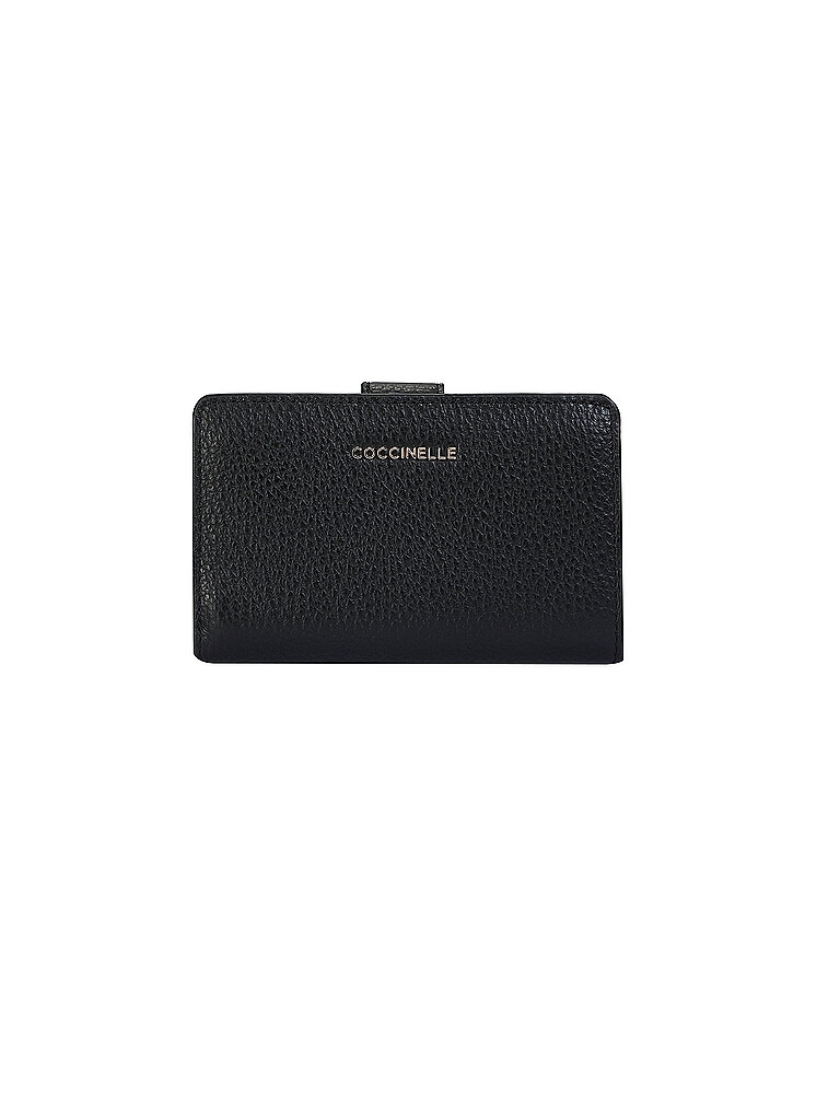 COCCINELLE Monedero METALLIC SOFT negro | ONE SIZE