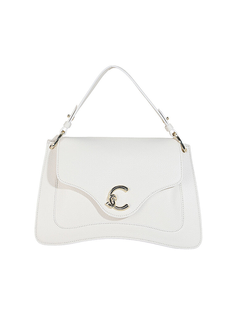 COCCINELLE Bolso de cuero - Bolso bandolera C-ME crema