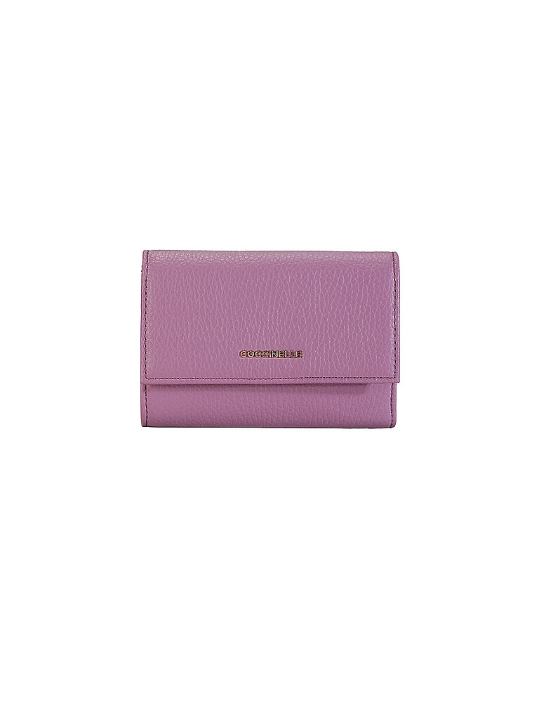 COCCINELLE Nombre del producto: Monedero METALLIC SOFT Marca: COCCINELLE Color: rosa Categorías: Moda, Mujer Material: Cuero Estampado: Liso Detalles rosa